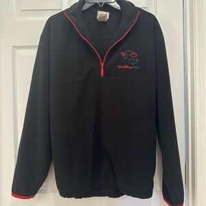 Disney Black Zip-Up Sweater with Red Accents